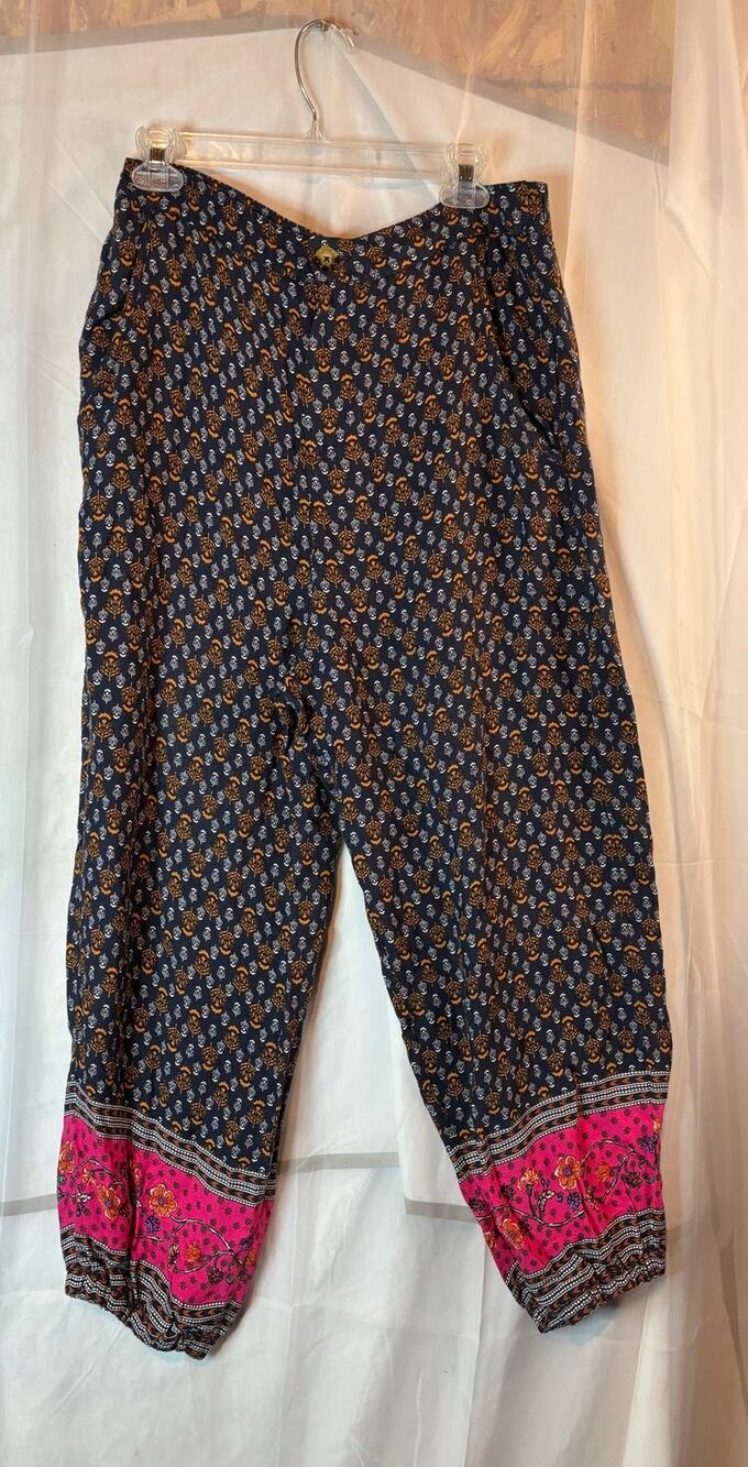 Anthropologie Boho Balloon Pant Multicolor Size 8